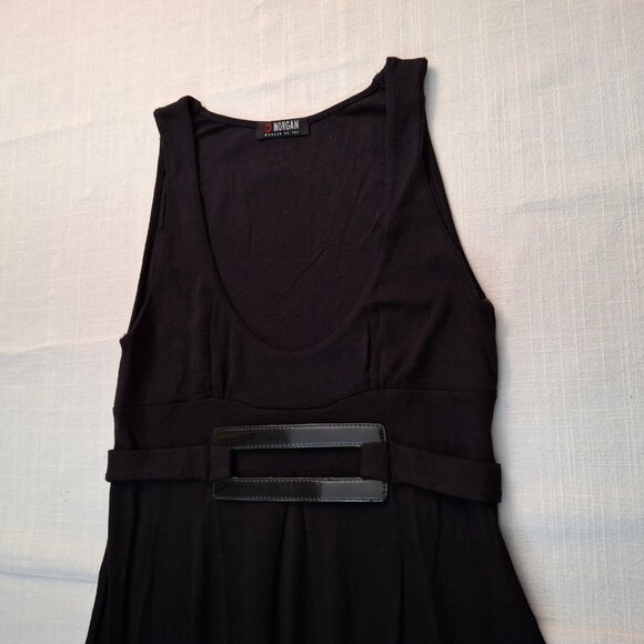 Vintage Morgan Bouffant Dress w Red & Grey Skirt Band, Size Medium - Picture 4 of 10